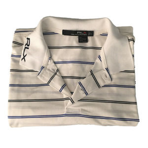 RLX Ralph Lauren Striped Short Sleeve Polo Men's Size Large